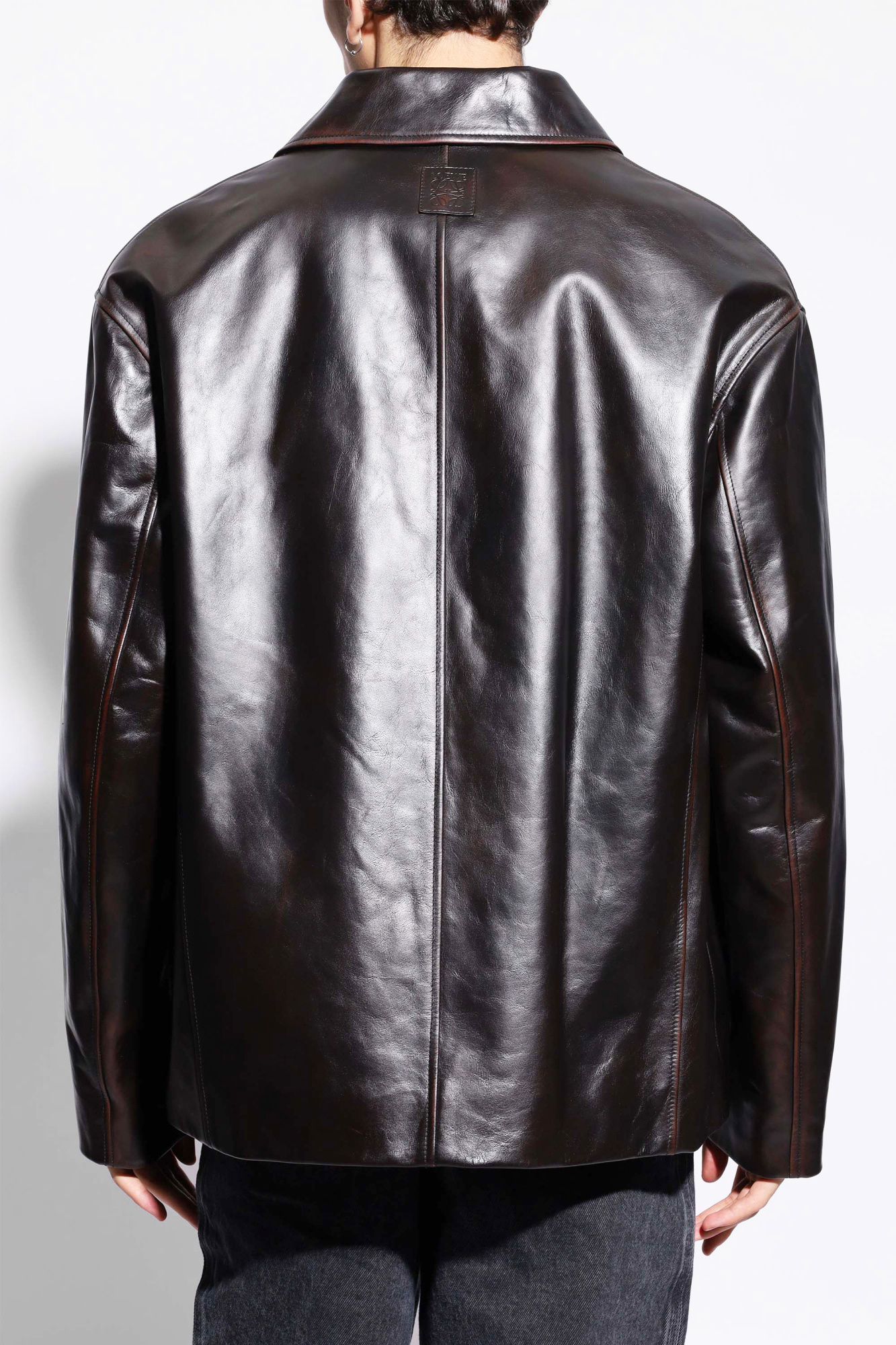 Loewe Leather Jacket Men s Clothing Vitkac